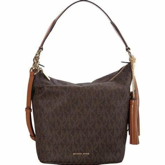 Michael Kors ELANA Large Leather Bucket Bag NWT